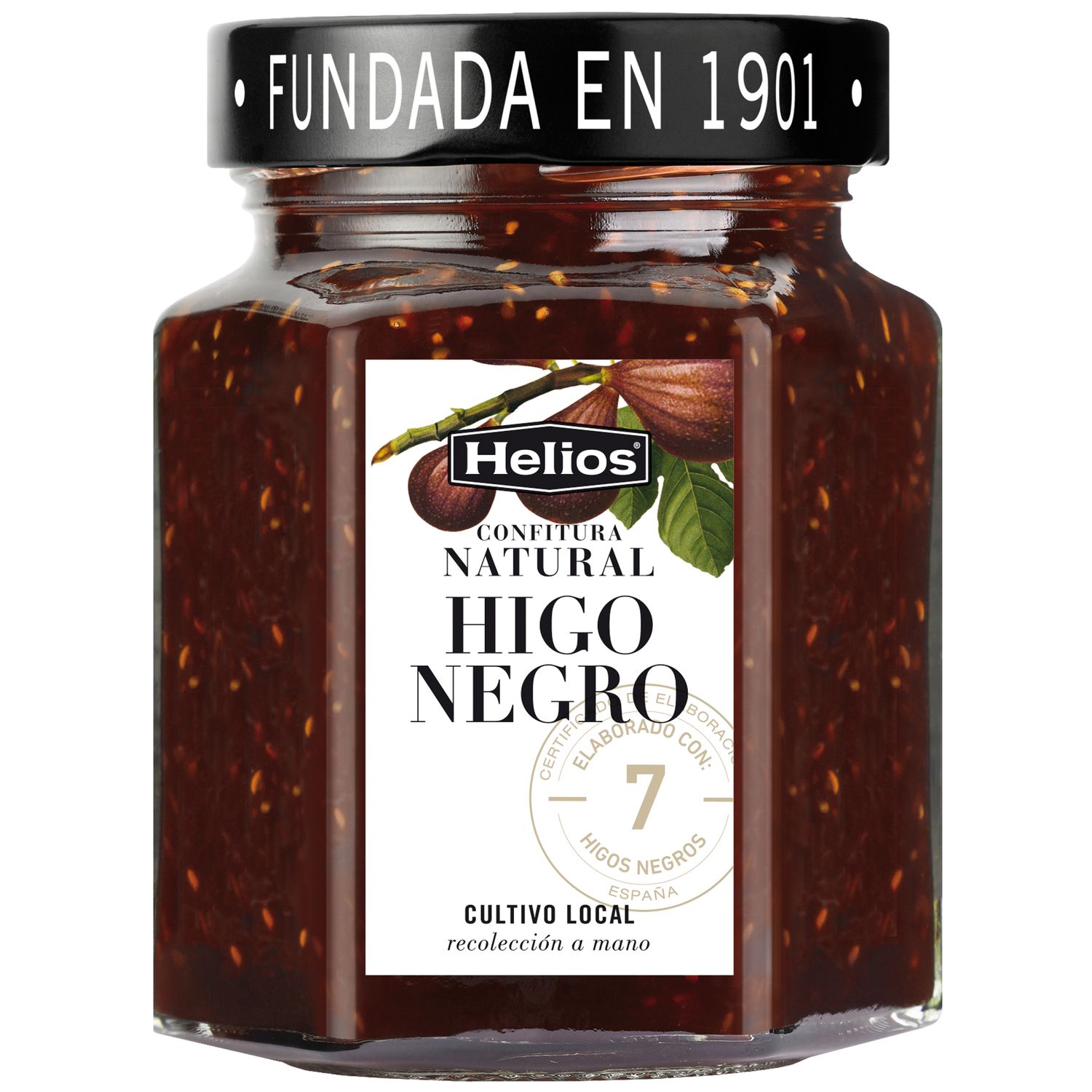 Confitura natural higo negro HELIOS 330 g.