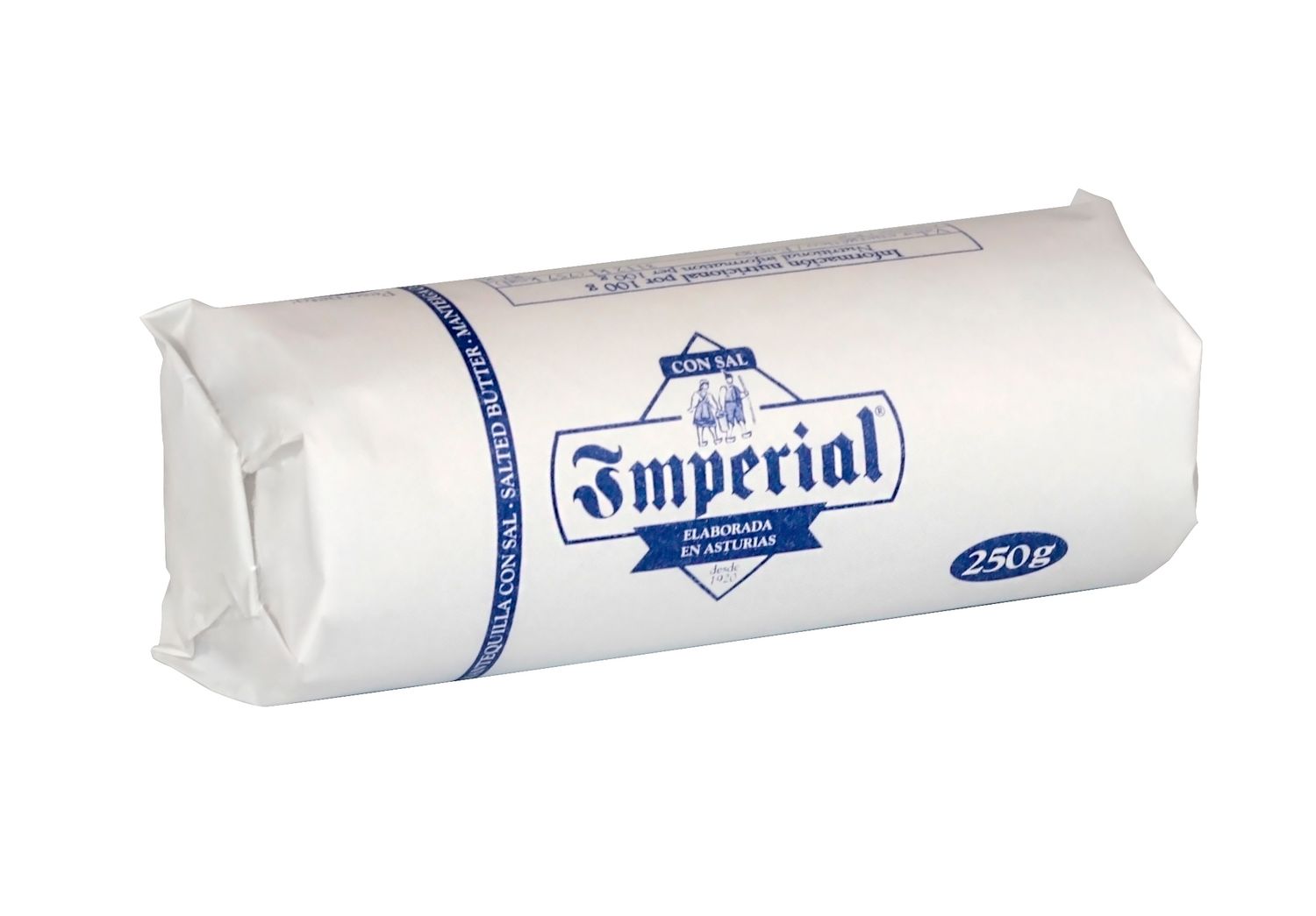 Mantequilla asturiana con sal IMPERIAL 250 g.