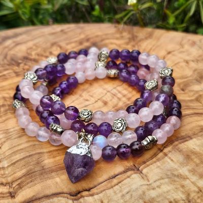 🌹Moonlit Rose Prayer Beads