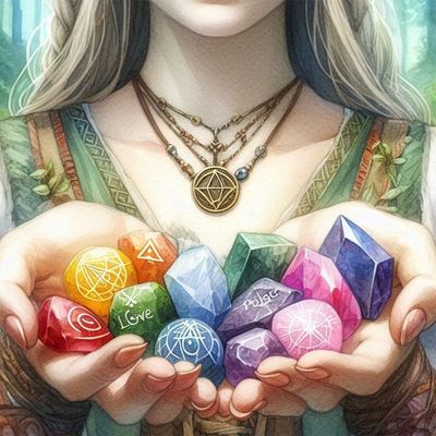 Engraved and natural gemstone palm stones for intention, mindfulness, and meditation.
