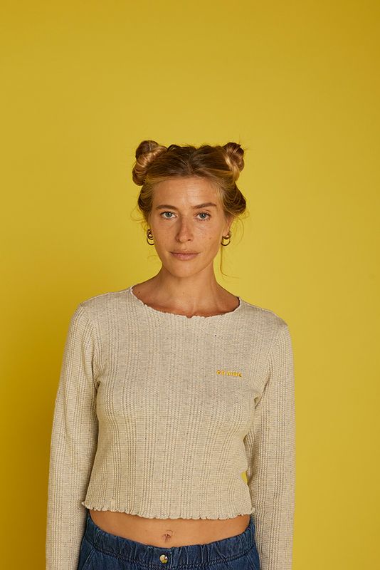 GRAINE | Knit long-sleeve Aube - organic cotton GOTS certified - made in Portugal