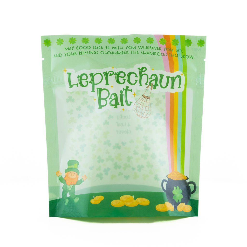 Leprechaun Bait Cookie Pouch  (10 pack, Small, 5.5″ x 6″ x 2″)