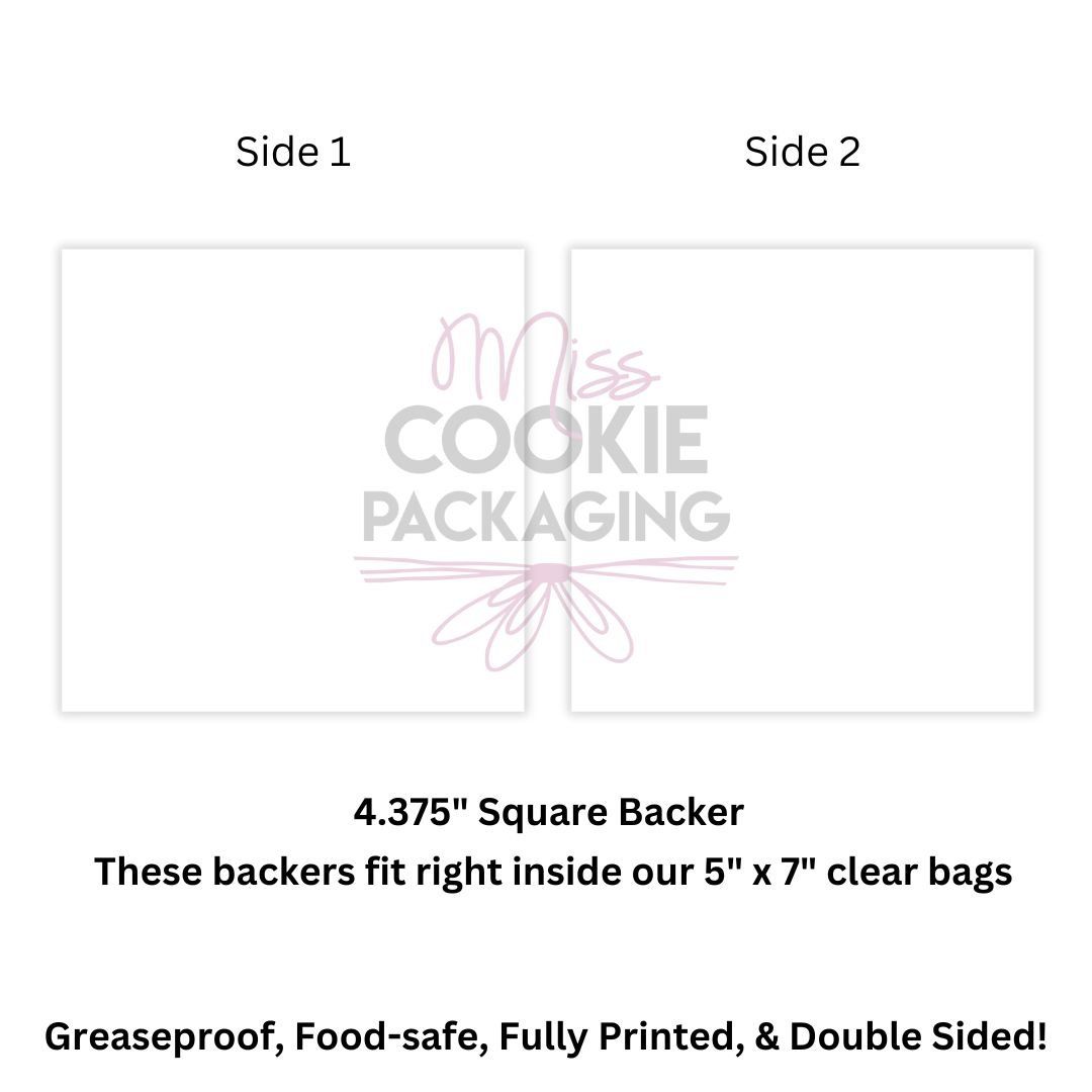 Greaseproof Backer / White (10 pack, 3.75" Square)