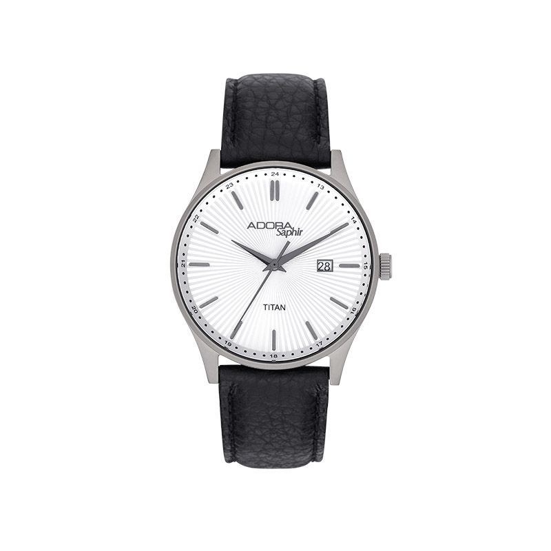 Herrenuhr Adora Safir Lederband