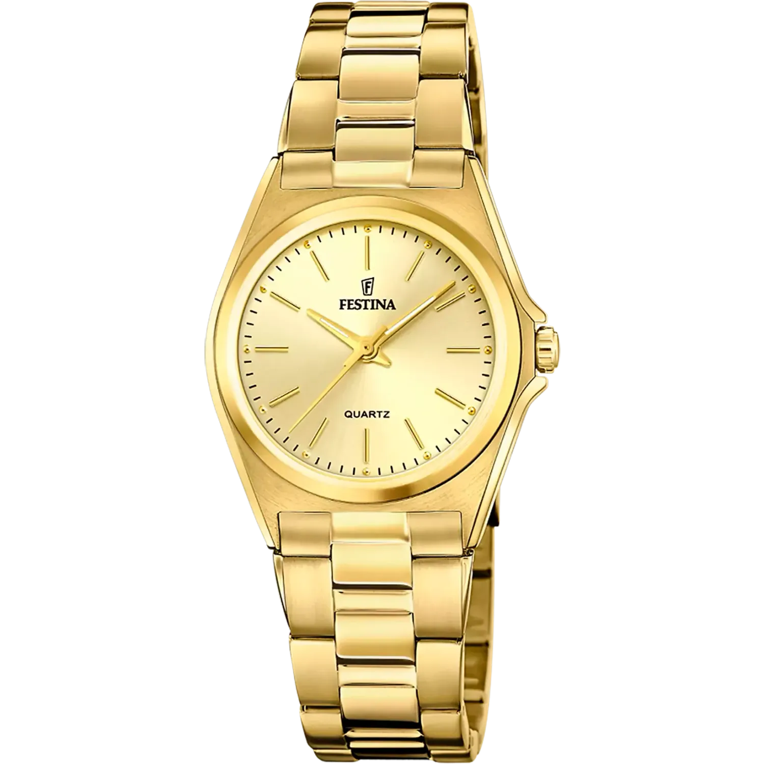 Festina Damenuhr Edelstahl goldfarben