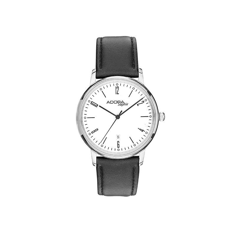 Herrenuhr Adora Safir Lederband
