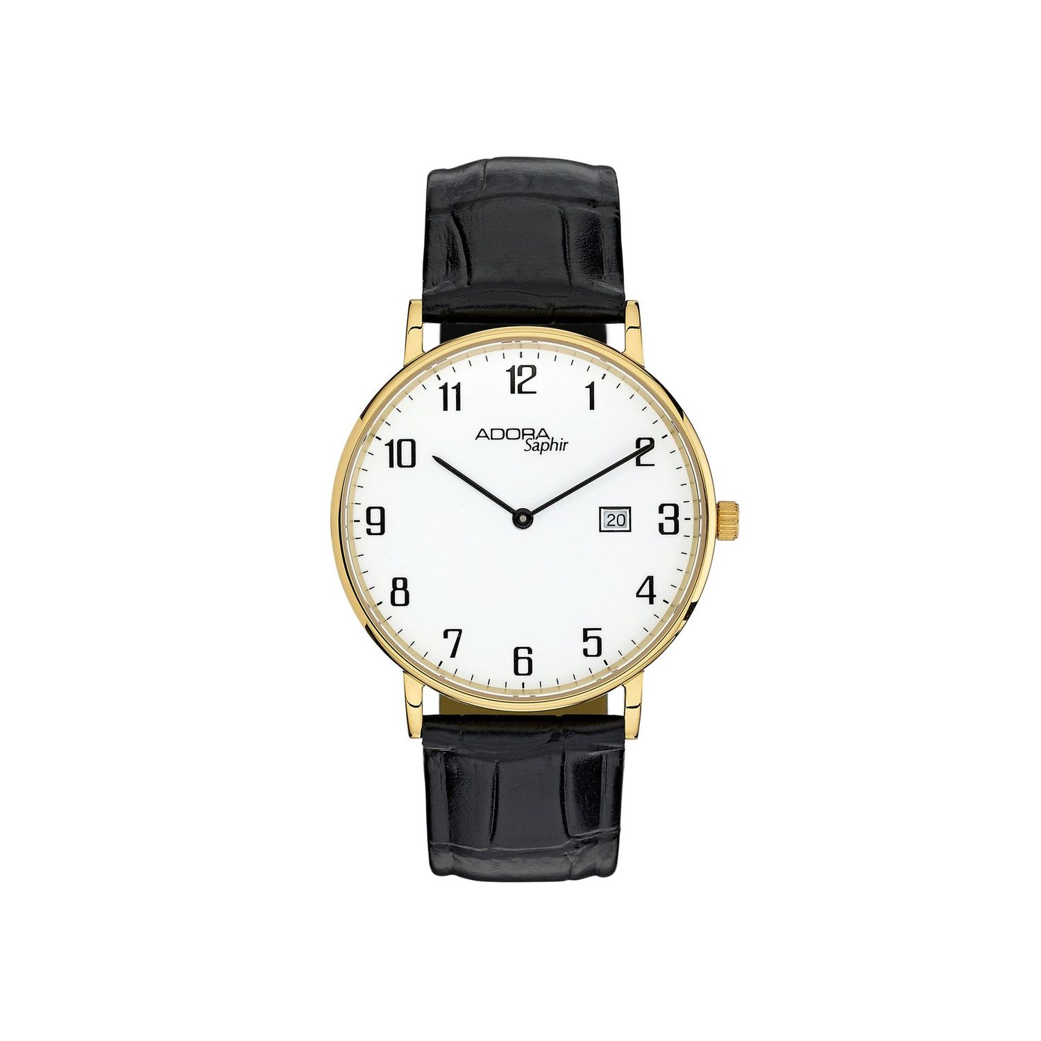 Herrenuhr Adora Safir Lederband