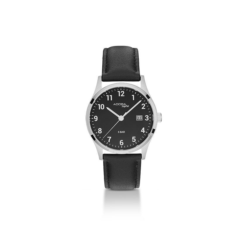 Herrenuhr Adora Safir Lederband