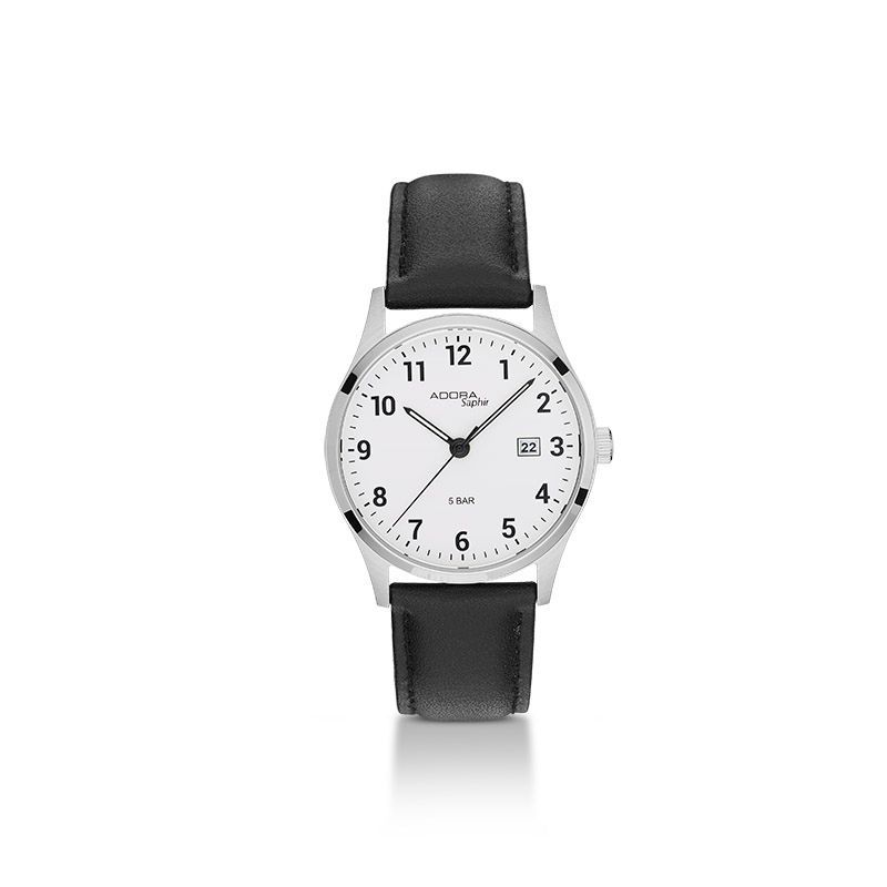 Herrenuhr Adora Safir Lederband
