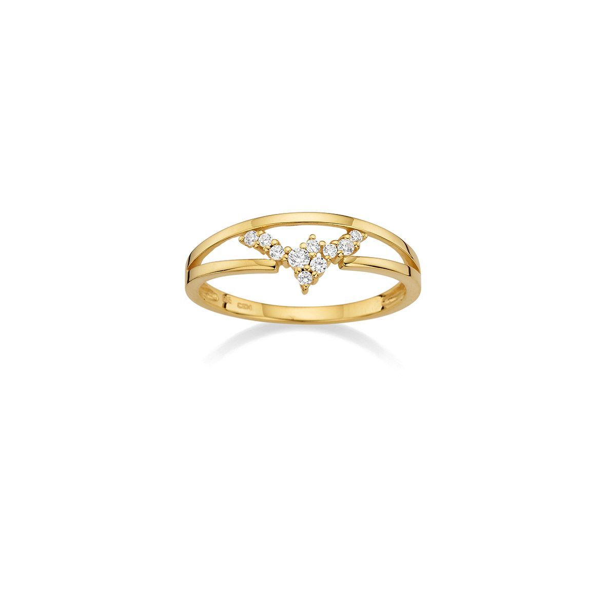 Damenring Gelbgold 585/- Brillant