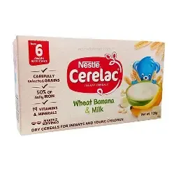 Nestle Cerelac wheat banana &amp; milk 120g (From 6 months up to 2 years)