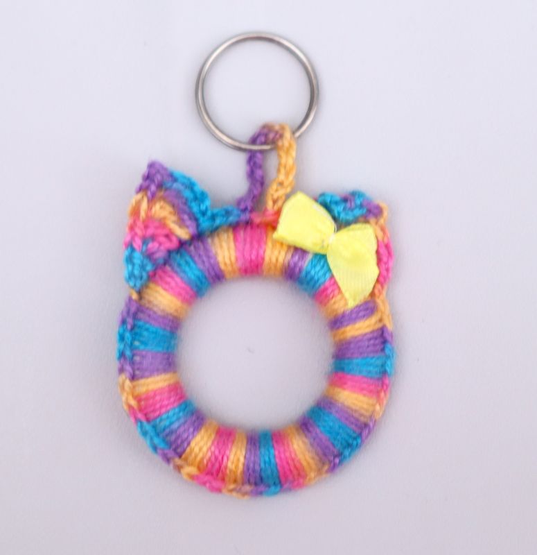 Schlüsselanhänger Katze Taschenanhänger  Taschenbaumler Katzenkopf