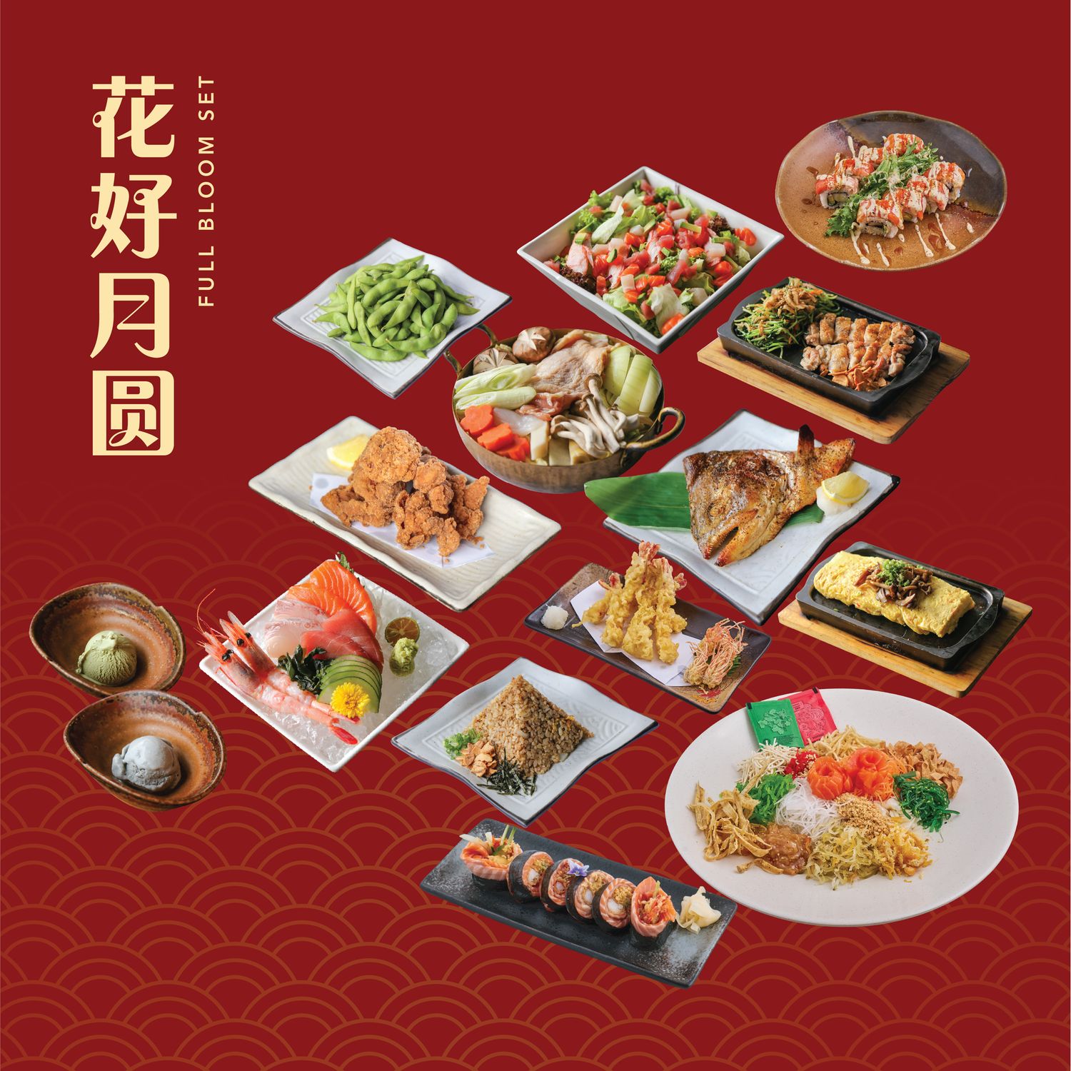 Full Bloom Set (For 4 pax)