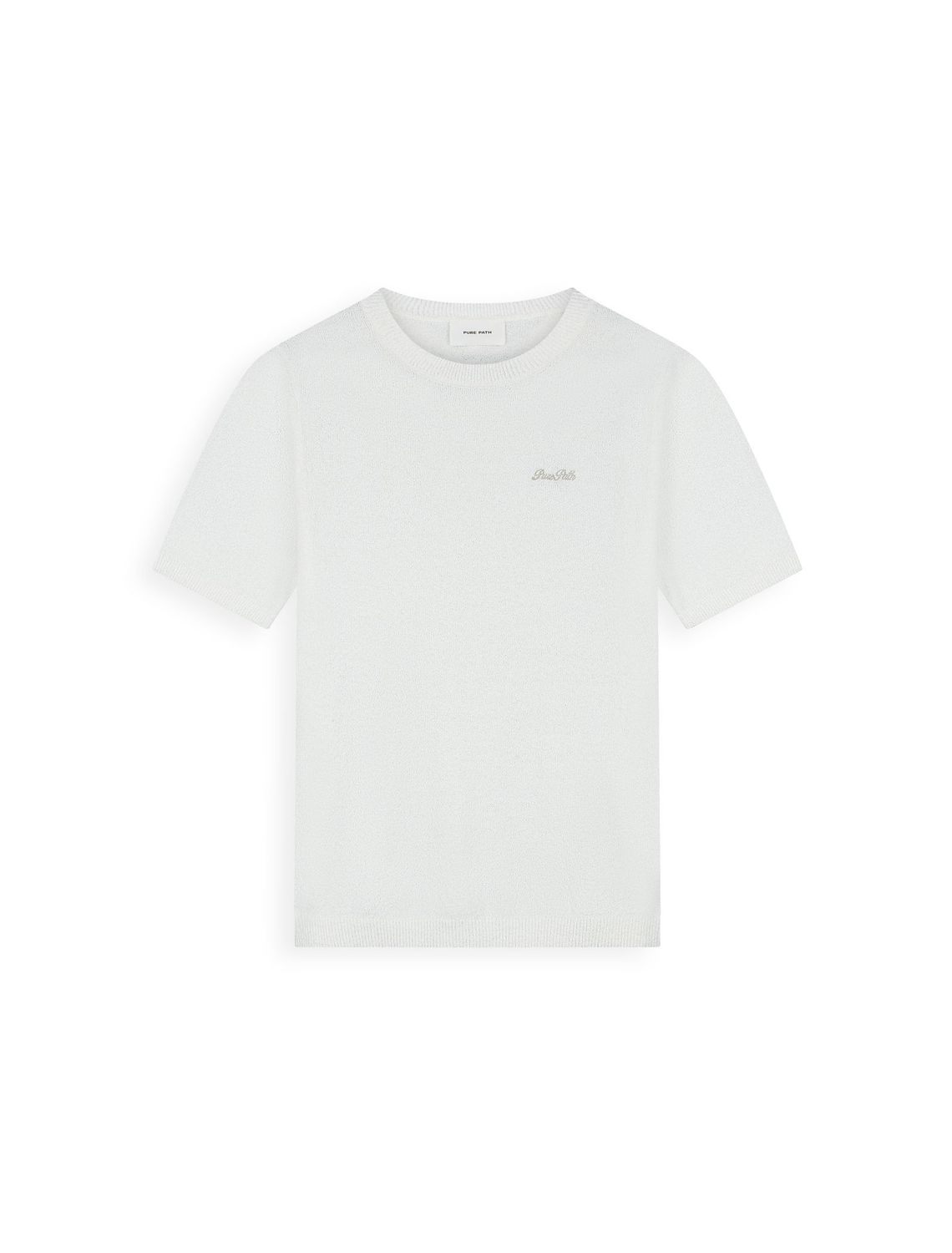 Pure Path bouclé T-shirt - Wit Pure Path bouclé T-shirt - Wit