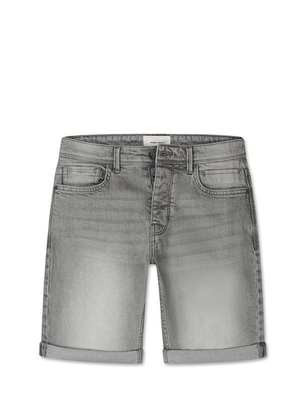 Pure Path denim shorts - Lichtgrijs Pure Path denim shorts - Lichtgrijs
