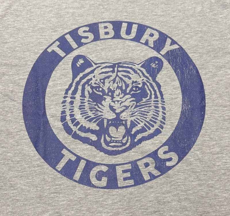 Tisbury Tigers T-Shirt - Gray w/ Blue