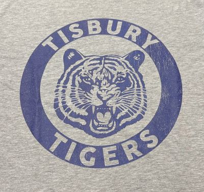Tisbury Tigers T-Shirt - Gray w/ Blue