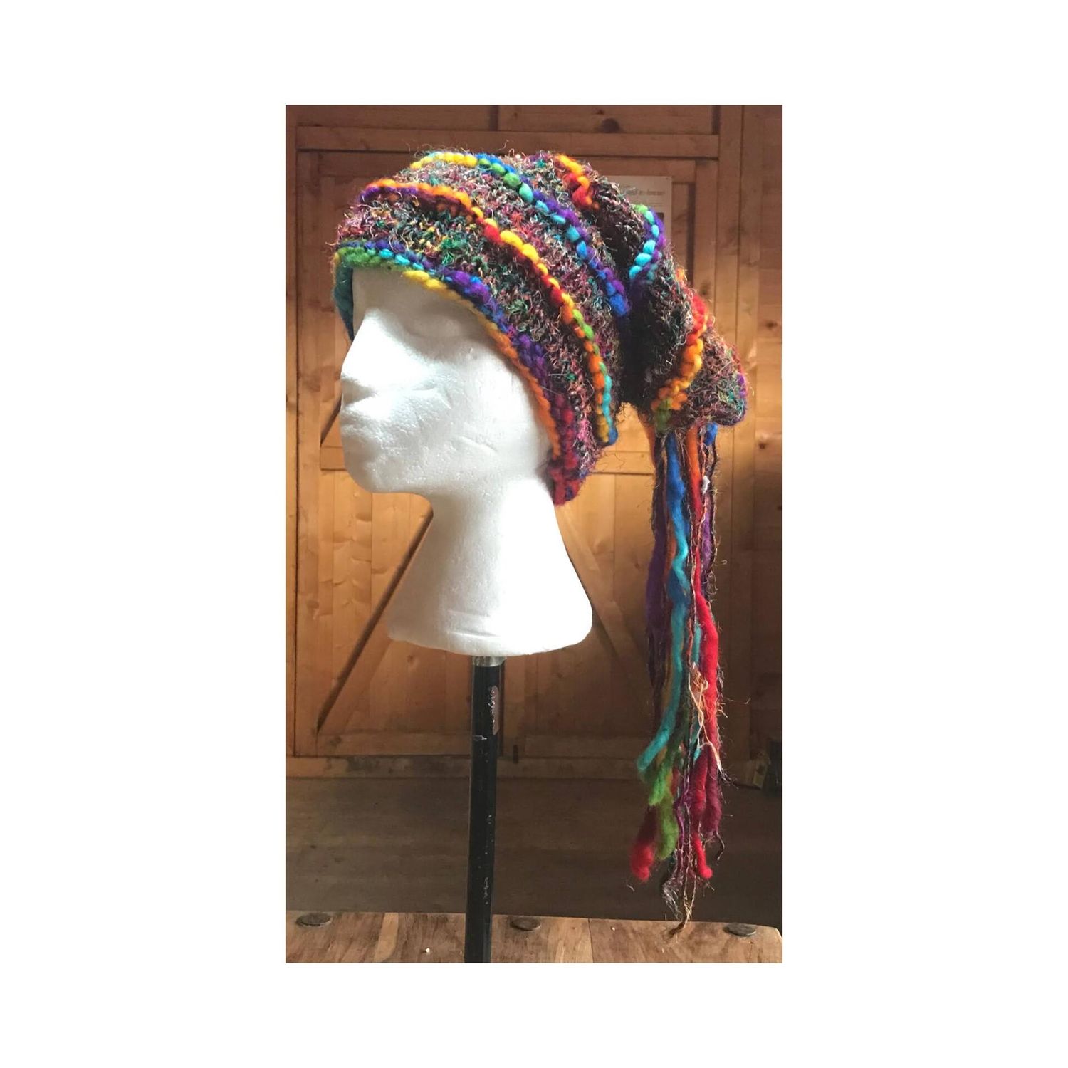 ​Awesome Hat - 100% Recycled Silk - Rainbow Multi