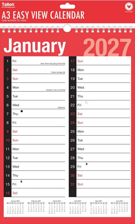 A3 Calendar