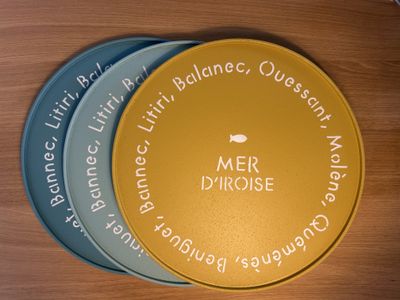 PLATEAU LIÈGE PERSONNALISÉ "ÎLES MER D'IROISE"