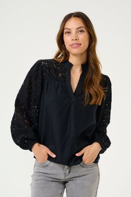 Liselin Lace Navy Blouse from Cream