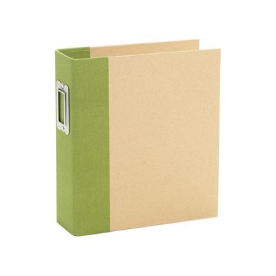 Simple Stories - Sn@p Binder - Green - D Ring - 6" x 8" - 10772 - 12 sheets plus album