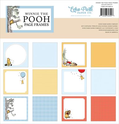 Echo Park Paper Co - Pooh Frames Collection - 12" x 12" -WPF489016 - 12 sheets