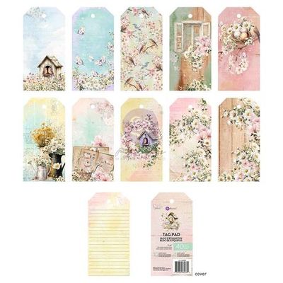 Prima Marketing - 3 Girls Tale - Among The Wildflowers Collection - Tag Pad - 682330 - 40pcs