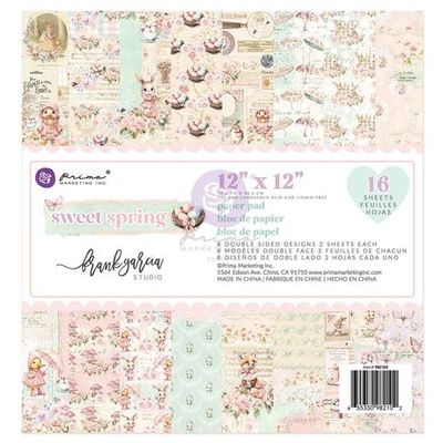 Prima Marketing - Frank Garcia - Sweet Spring Collection - 12" x 12" Paper Pack - 982102 - 16 sheets