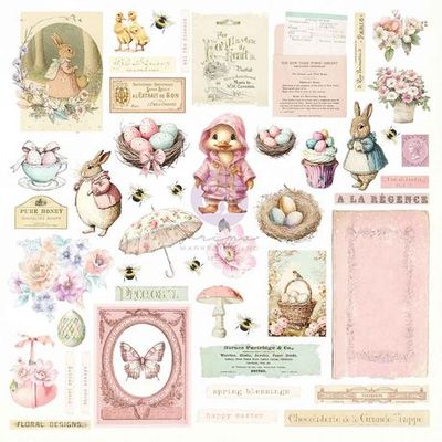 Prima Marketing - Frank Garcia - Sweet Spring Collection - Ephemera - 982140 - 94 pcs