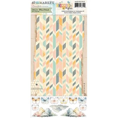 49 &amp; Market - Glimmer &amp; Glee Collection - By Denis Bruton - Cello Stickers (PET Tape)  - 6" x 12" - DGG36145 - 2 Sheets