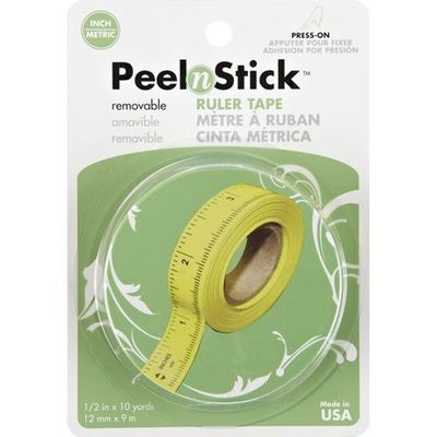 iCraft - Peel &amp; Stick Tape - Removable - Ruler - 1/8" x 10 yds (Approx. 31cm x 91 metres) - 3352