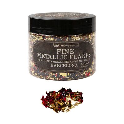 Prima Marketing &amp; Finnabair - Metallic Flakes - Fine - Barcelona - 969219 - 5 flz oz.