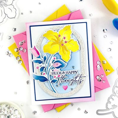 PinkFresh Studio - Bloom &amp; Buds Collection - Press Plate only  - 325426- 3 pcs