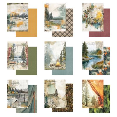 49 &amp; Market - A Dennis Bruton Collection - Campfire Memories - 6" x 8" - Paper Pack - DCM37296 - 27 Sheets