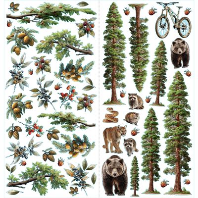 49 &amp; Market - A Dennis Bruton Collection - Campfire Memories -  Laser Cut Elements - 6" x 12" -DCM37449 - 142 pcs