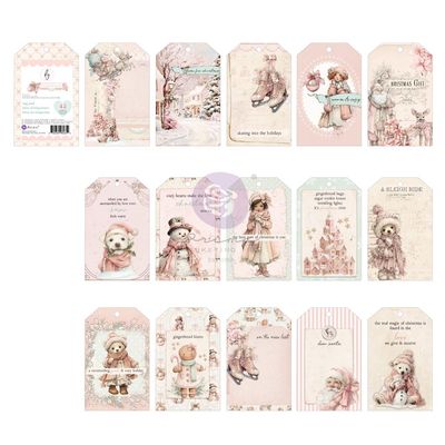 Prima Marketing - A Frank Garcia Collection - Christmas Blush - Tag Pad - 982652 - 45 pcs