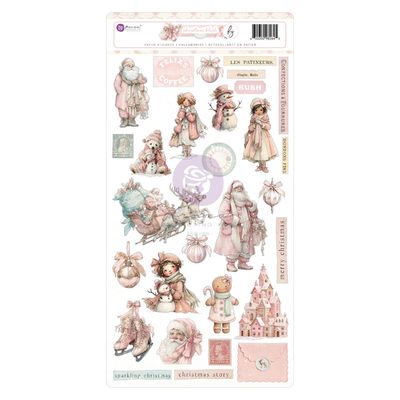 Prima Marketing - A Frank Garcia Collection - Christmas Blush - Cardstock Stickers - 6" x 12" - 982645