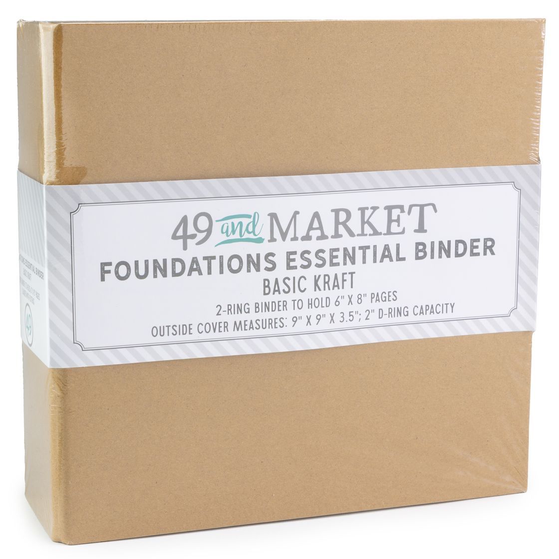 49 &amp; Market - Foundation Binder - Kraft - 9.25" x 9" x 3.5" - FAB36688