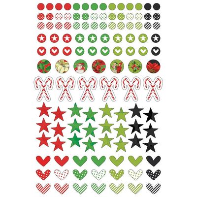 49 &amp; Market - Christmas Spectacular Collection - Epoxy Stickers - Wishing Bubbles - CS24494 - 120 pcs