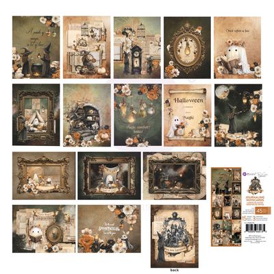 Prima Marketing - 3 Girls Tales - Made From Magic Collection - Journaling Notecards - 3" x 4" - 684846 - 45 pcs