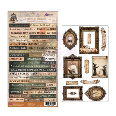 Prima Marketing - The 3 Girls Tales - Made of Magic Collection - Chipboard Stickers - 684891 - 36 pcs