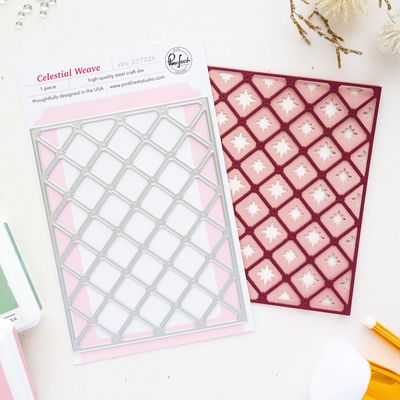 PinkFresh Studio - Seasons of Wonder Collection - Celestial Weave Die - 337226
