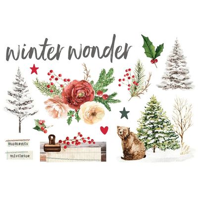 Simple Stories - Simple Vintage Evergreen memories  Collection - Page Pieces -   Die Cuts - 27833 - 14 pcs