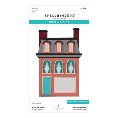 Spellbinders Paper Arts - By Yana Smakula - Mansard Roof - Etched Die Set - S4-1575 - 11 pcs