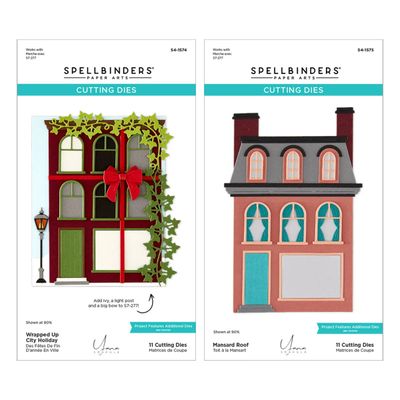 Spellbinders Paper Arts - Bundle - By Yana Smakula - Wrapped Up City Holiday - BD-1149 - 11pcs