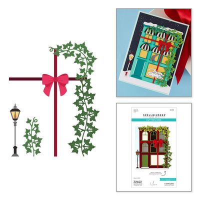 Spellbinders Paper Arts - By Yana Smakula - Wrapped Up City Holiday - Etched Die Set - S$-2574 - 11 pcs