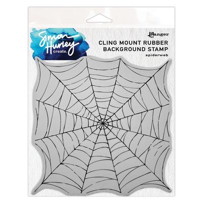 Simon Hurley Creates &amp; Ranger - Rubber Stamp - Spiderweb - HUR94227 - 5.7" x 5.9"
