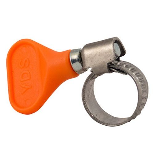 Clamp - Butterfly, SS Medium Orange