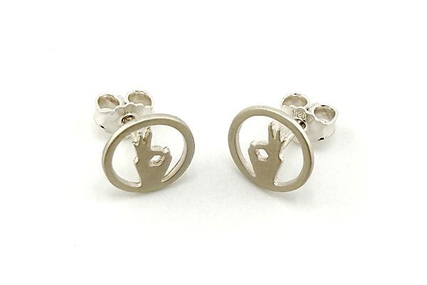 Diver OK Sign Earstuds Diver OK Sign Earstuds